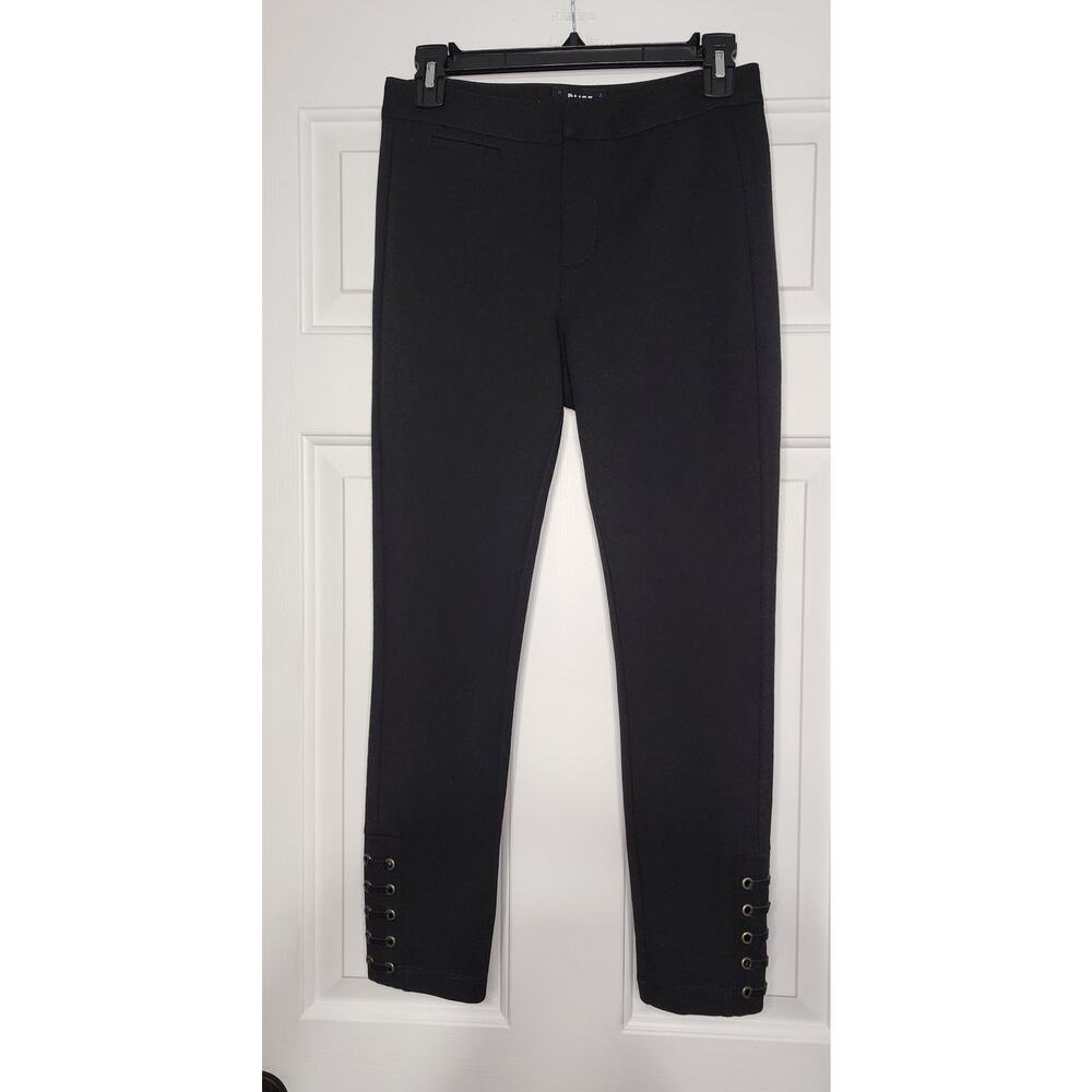 Paige Skinny Black Zipper Front Pants Ankle Size 26
